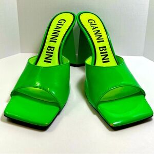 Gianni Bini Lime Green Heels, size 9